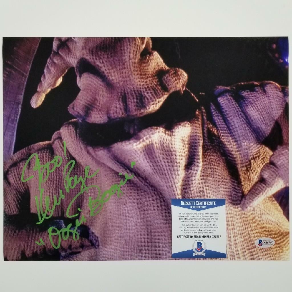 Ken Page signed Oogie Boogie 11x14 Photo Poster painting #3 Autograph ~ Beckett BAS COA