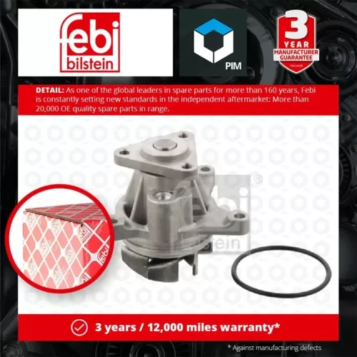 Water Pump fits FORD FIESTA Mk5 ST150 2.0 05 to 08 N4JB Coolant 1119276 Febi New Parts