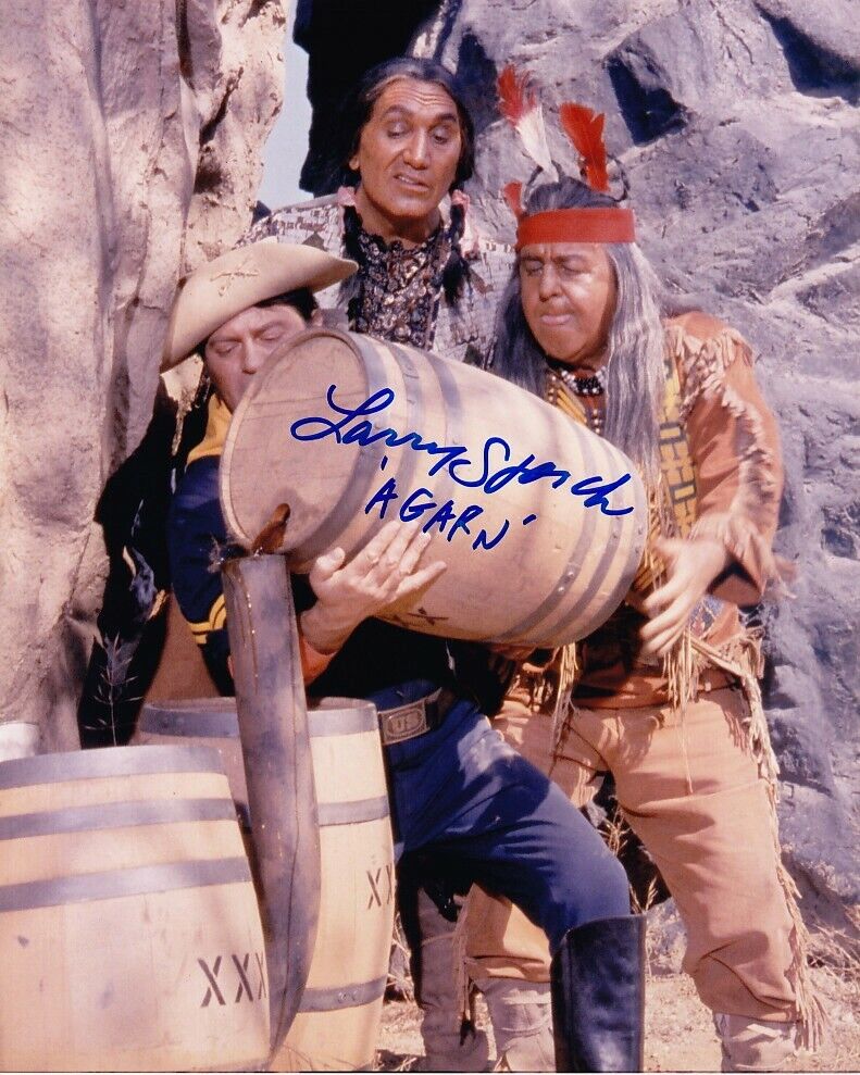 LARRY STORCH signed F-TROOP 8x10 w/ coa AGARN WILD EAGLE & CRAZY CAT FUNNY SCENE