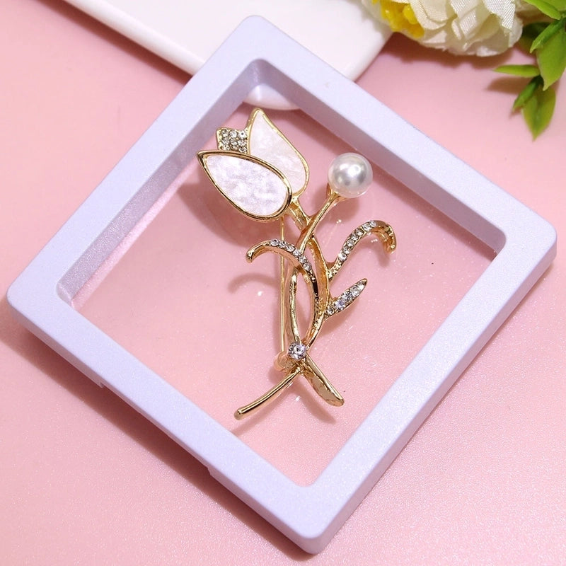 Basic Modern Style Classic Style Pin Animal Flower Alloy Plating Inlay Artificial Pearls Rhinestones Women’s Brooches