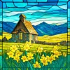 Flower Field-11CT Stamped Cross Stitch 50*50cm/19.69*19.69in tapestrymarket