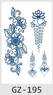 Drop Shipping Temporary Tattoo Stickers Sexy Flowers Juice Ink Lasting Girl Arm Neck Back Waist Buttocks Fake Tatoo Hot Sale DIY