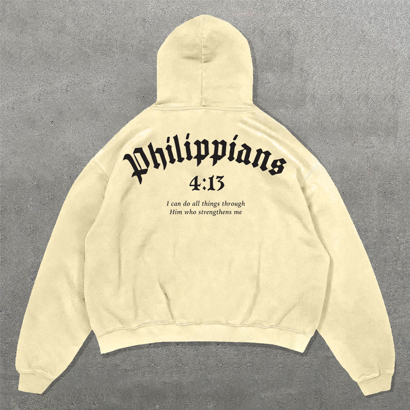 Philippians 4:13 Print Long Sleeve Hoodies