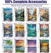 12Pack Landscape-Full Round Diamond Painting(30x40cm)