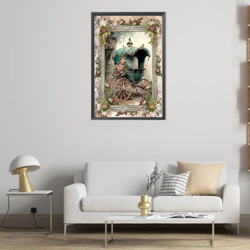 Partial AB Diamond Painting - Full Round Drill - Carriage(Canvas|45*65cm)