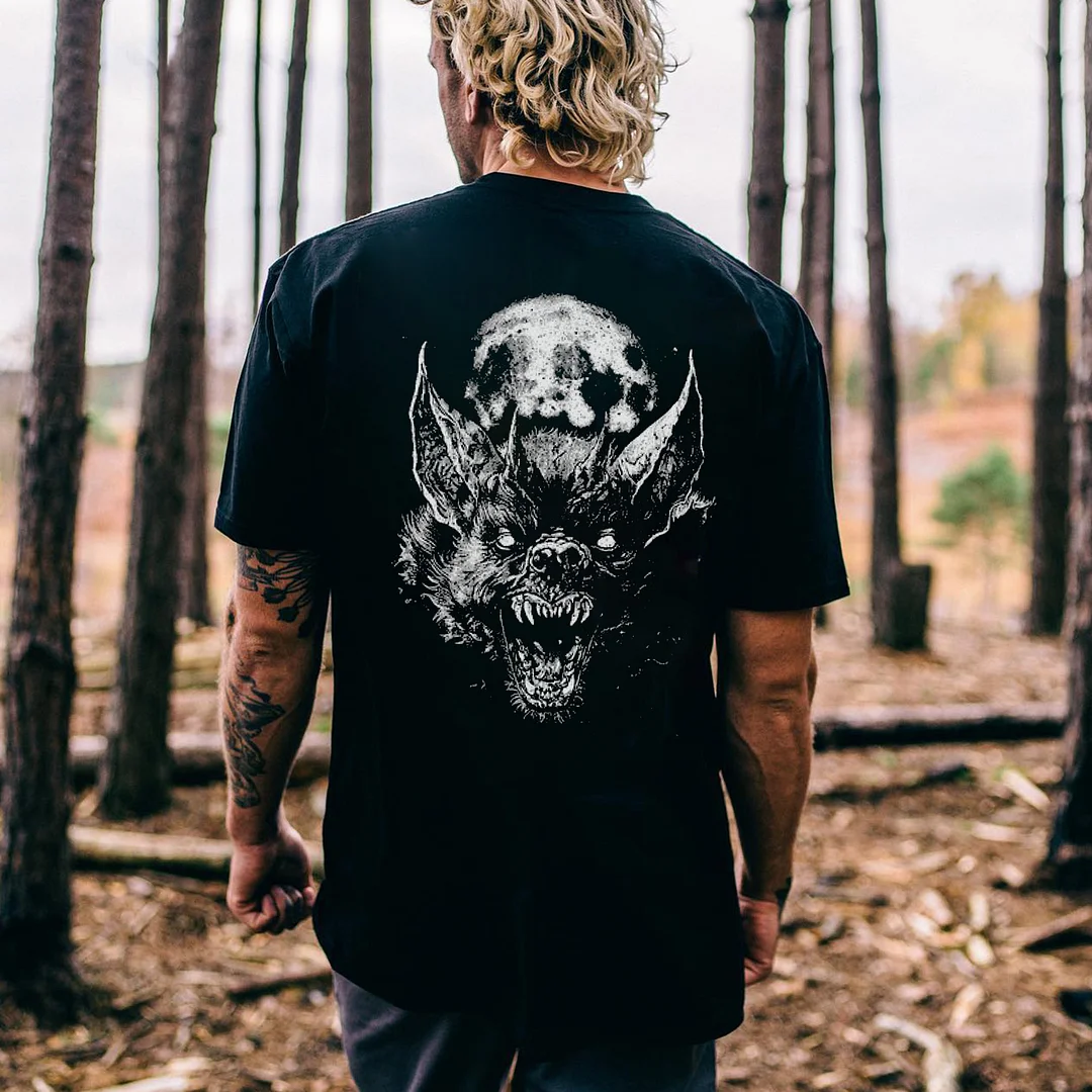 Bat Face Blackcraft Cult Printed Men's T-shirt -  
