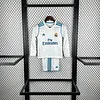 2017/2018 Retro Long Sleeve Real Madrid Home Football Shirt 1:1 Thai Quality Kids Size