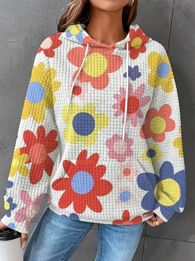 Casual Floral Print Fashion Sweatshirt