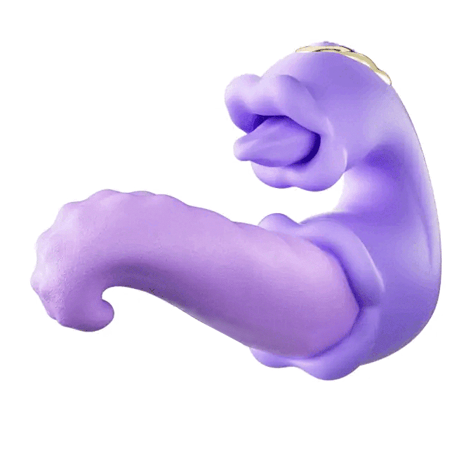 Thrumia - Rabbit Vibrator Dual Tongue + Vibe For G-spot Ecstasy By Rose Toy