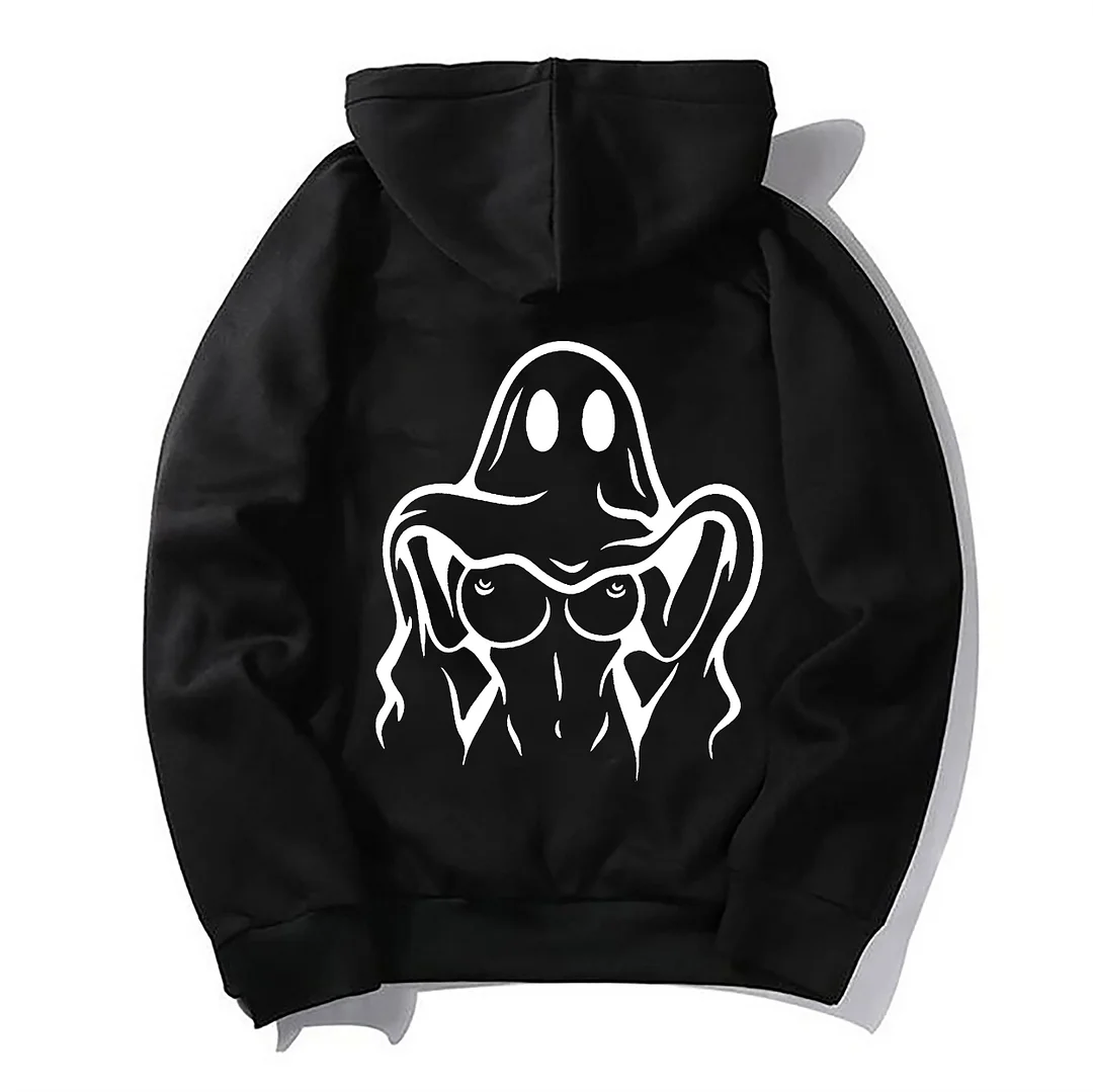 Naughty Ghost with Sexy Boobs Graphic