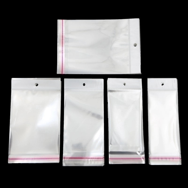 Minimalist Commute Solid Color Plastic Jewelry Packaging Bags