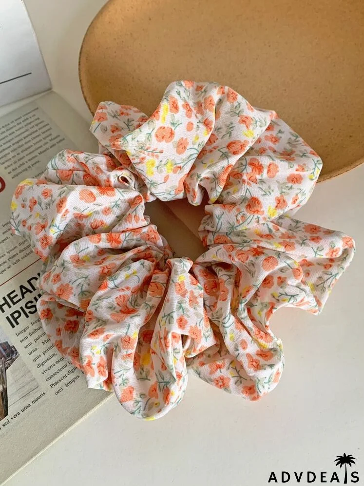 Ditsy Floral Print Scrunchie