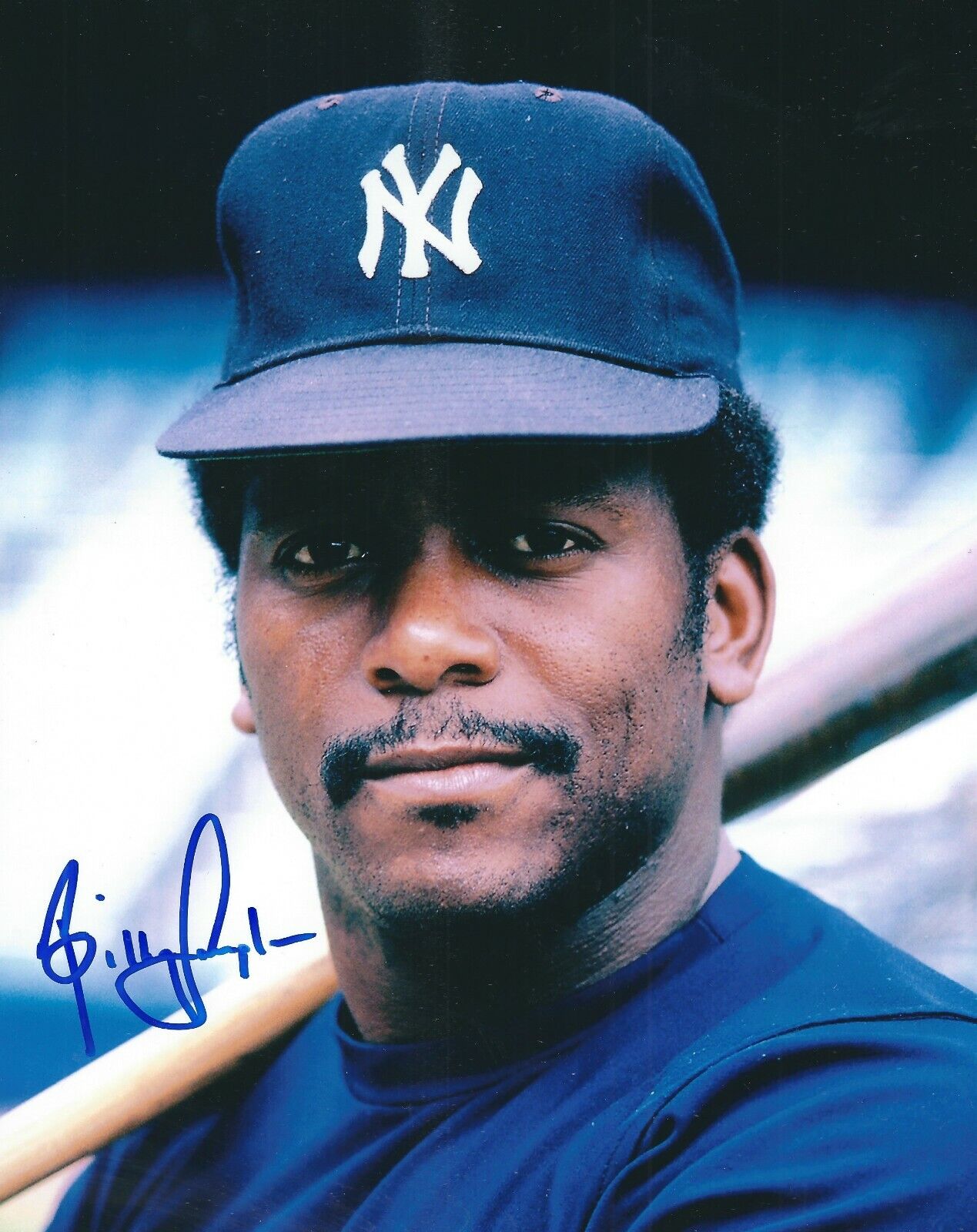 Signed 8x10 BILLY SAMPLE New York Yankees Autographed Photo Poster painting - COA