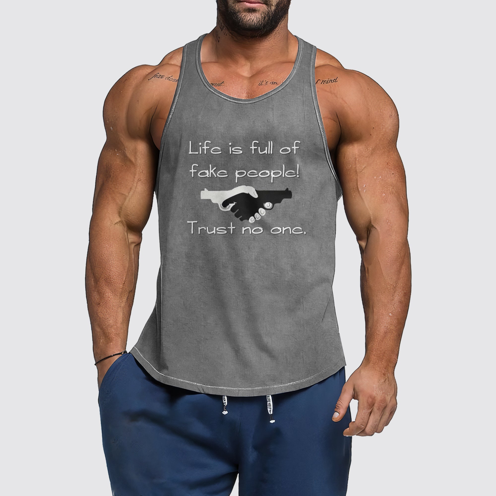 Ultimate Gym Tank Top for Men: Stay Cool and Comfy During Intense Workouts- AA06208