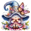 Butterfly Gnome - 11CT Stamped Cross Stitch - 45*45cm
