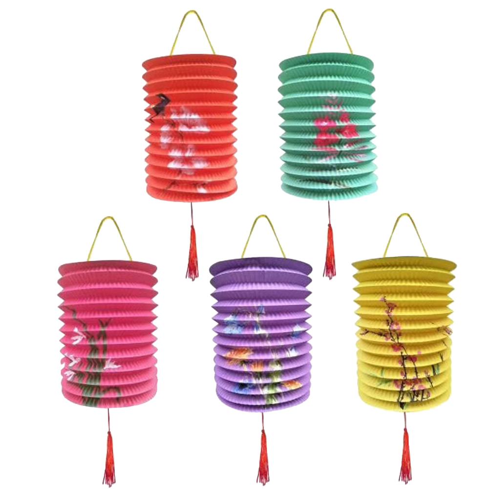

10pcs Foldable DIY Paper Lantern Flower Bird Decoration for Festival Party, 501 Original