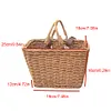 Bike Front Basket with Handles Cute Square Bicycle Basket for Kids Adult Bikes