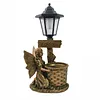 Solar Angel Garden Decor Resin Statue Outdoor Light 600mAh Battery