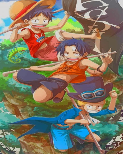

One Piece – Paint By Numbers - 40*50CM, 501 Original