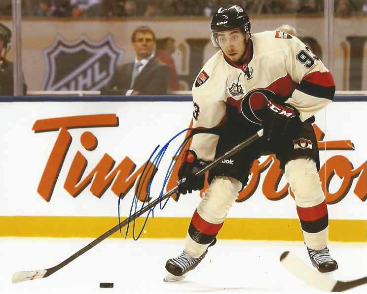 Ottawa Senators Mika Zibanejad Signed Autographed 8x10 Photo Poster painting COA Heritage Jsy