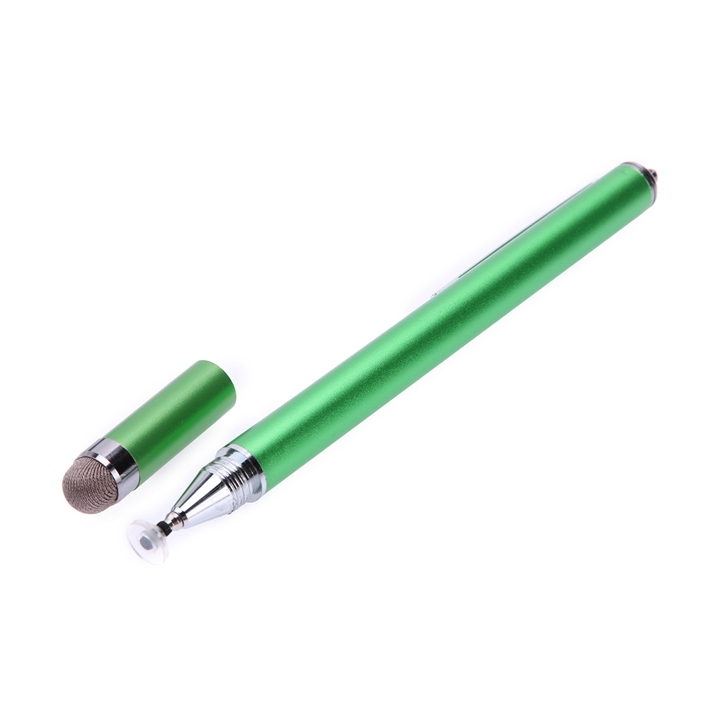 

2 In 1 Capacitive Pen Touch Screen Drawing Pen Stylus for iPhone iPad Table, Green, 501 Original
