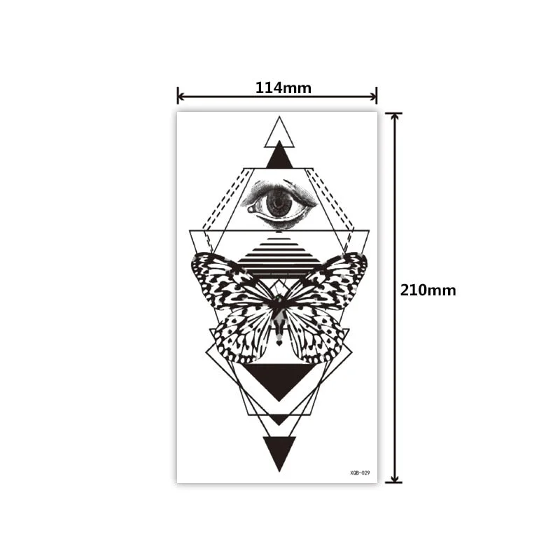 Full Arm Tattoo Sticker Creative Personality Small Full Arm Temporary Tattoo Original Waterproof Sweat Lasting Tattoo Sticker