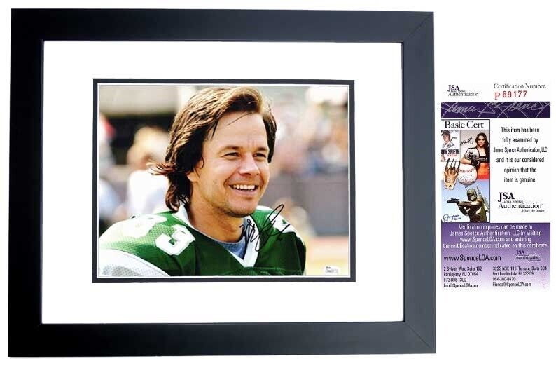 Mark Wahlberg Signed - Autographed INVINCIBLE Photo Poster painting FRAMED as Vince Papale - JSA