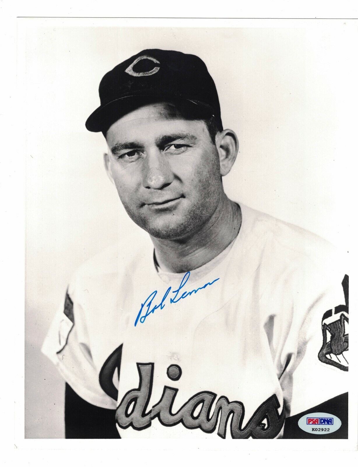 Bob Lemon Cleveland Indians Signed 8x10