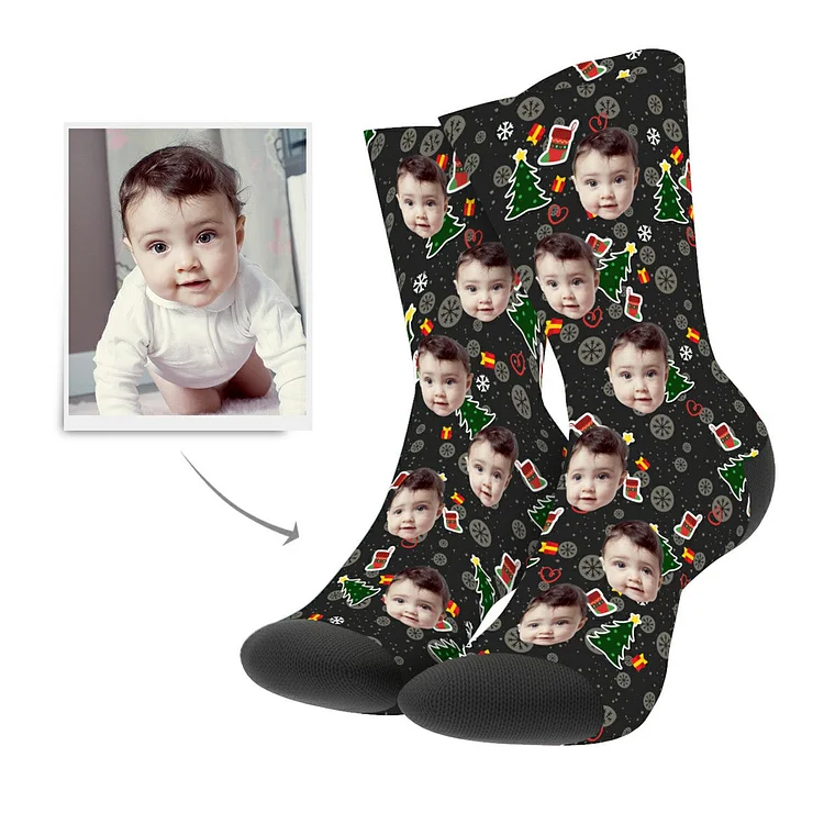 Christmas Custom Tree Hero Socks