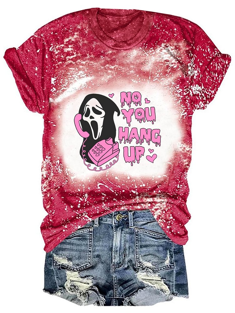 No, You Hang Up Ghost Tie Dye Women's T-shirt