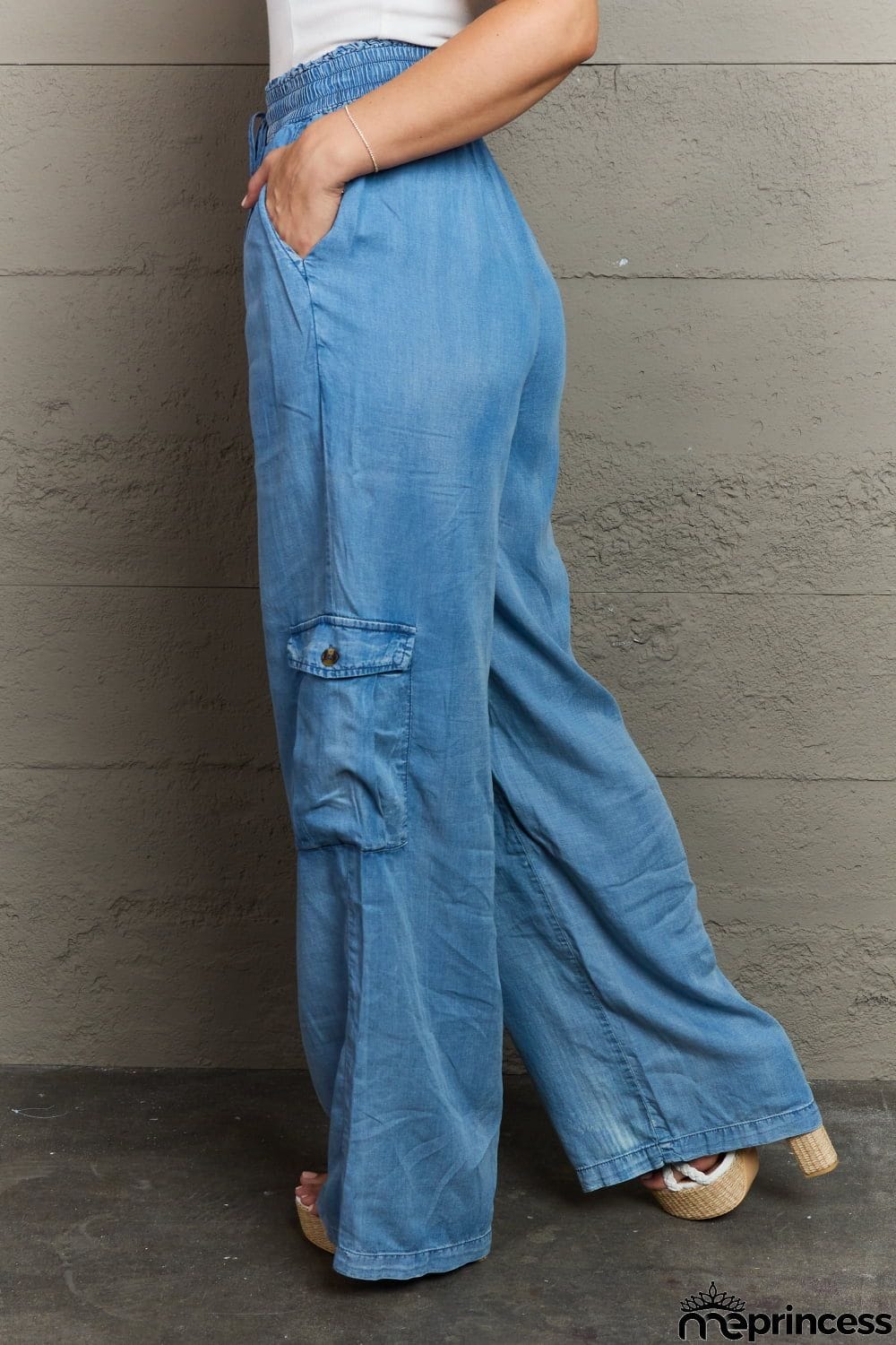 Denim Cargo Pants