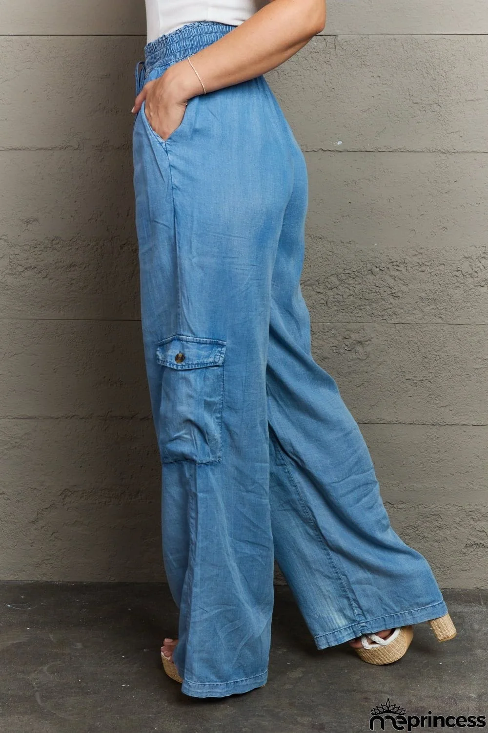 Denim Cargo Pants