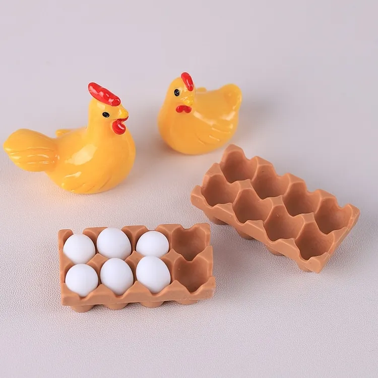 Mini Egg Tray Resin Charm