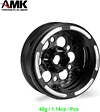 AMK Customized Supportting 4Pcs Carbon Fiber 12mm Hex Hub 1.9 Beadlock Wheels Rims for 1/10 RC Crawler Car Axial SCX10 TRX6 Gen8 Gelande TRX4 Upgrades (3)