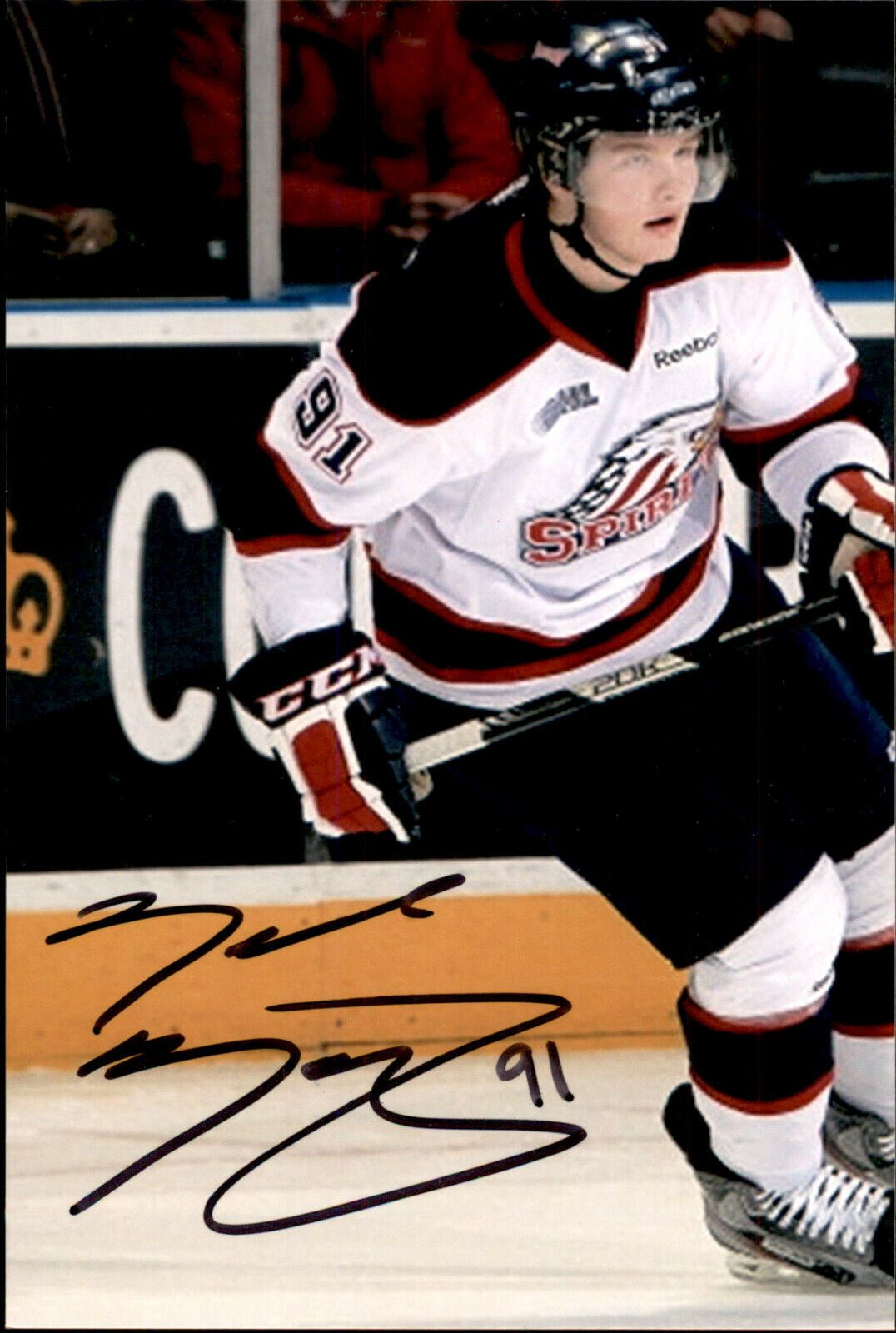 Nick Moutrey SIGNED autographed 4x6 Photo Poster painting SAGINAW SPIRIT / OTTAWA SENATORS #2