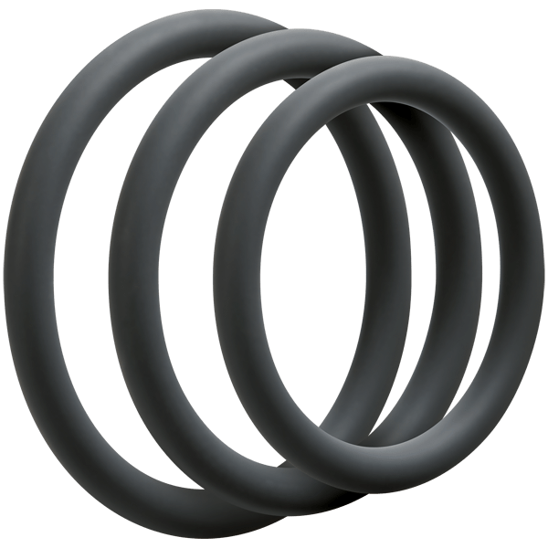 Pornhint Optimale 3 Silicone C-Ring Set Thin Black