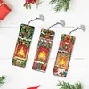 uk.everydayedeals 3Pcs DIY Diamond Painting Letter Christmas Fireplace Tassel Book Marks Craft