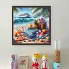 Beach Scenery-11CT Stamped Cross Stitch 50*50cm/19.69*19.69in tapestrymarket