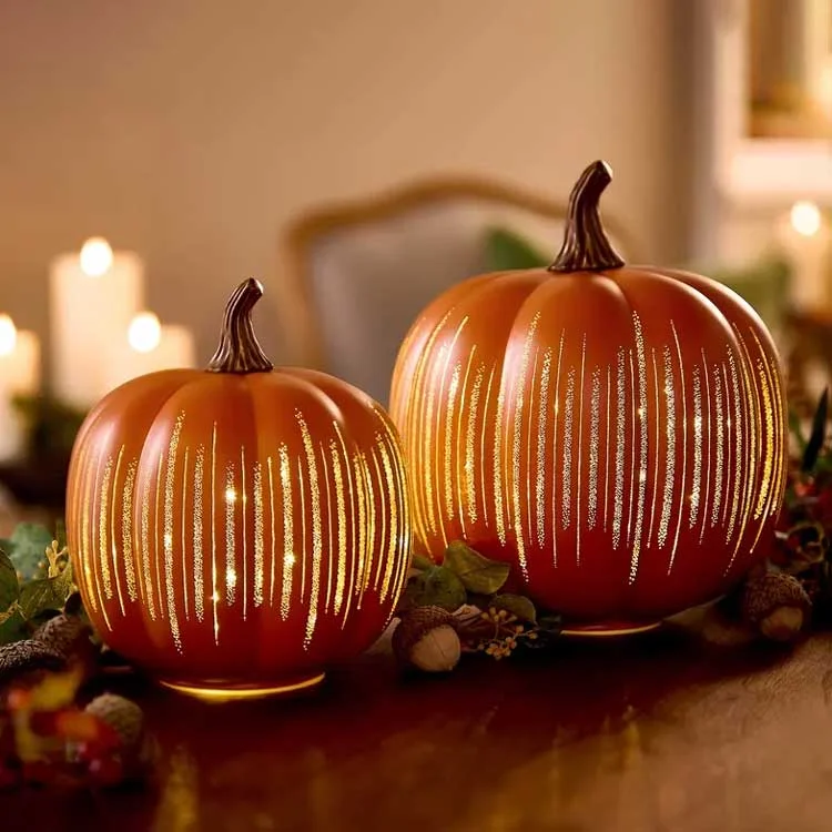 Twinkle Light Pumpkins