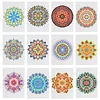 12pcs Mandala 5D DIY Square Drill Diamond Painting Kits for Adults Beginners Home Decor Diamonds Paintings Gem Art 5.91x7.09in