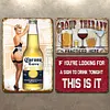 3PCS bi&egrave;re - Panneaux en &eacute;tain m&eacute;tallique(20*30cm/30*40cm) - Bi&egrave;re