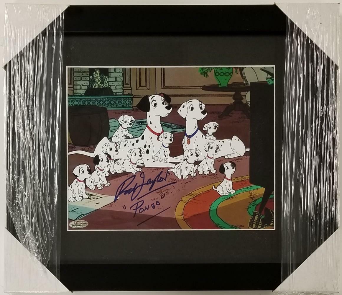 Rod Taylor signed Disney 101 Dalmatians 8x10 Photo Poster painting Pongo FRAMED (A) ~ OC Holo