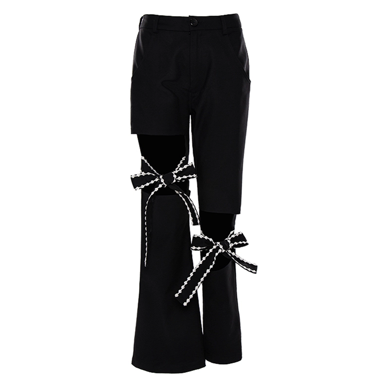 Black Bows Women Bell Pants Novameme