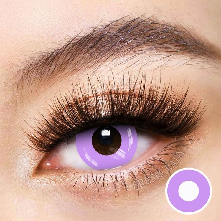 Freshlady Circle Grey violet Block Crazy Contact Lenses