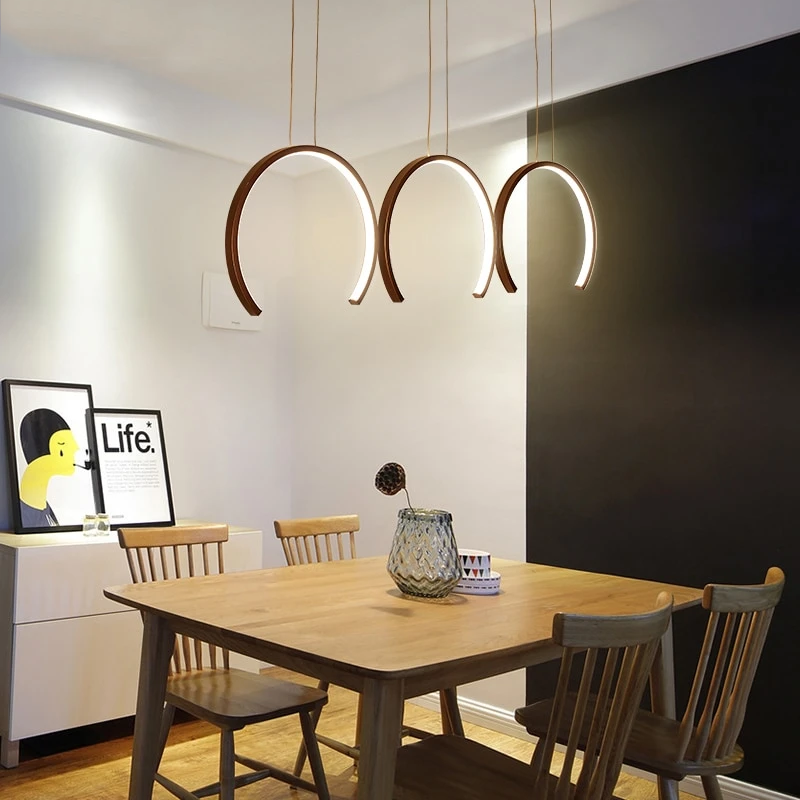 Aluminum Modern LED Pendant Light White/Coffee Led Pendant Lamp For Dining Room Living Room Bedroom Lighting Fixtures