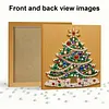 (25x25cm)DIY Pearl Painting Xmas Framed Handmade Pearl Material Art Kit Living Room Decor