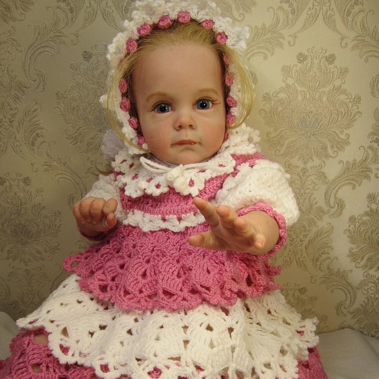  17'' Realistic Newborn Baby Girl Doll Juniper with Clothes - Reborndollsshop.com®-Reborndollsshop®