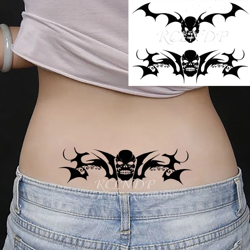 Waterproof Temporary Tattoo Stickers on Body Tribal Totem Fake Tatto Flash Tatoo Back Leg Arm belly big size for Women Men girl