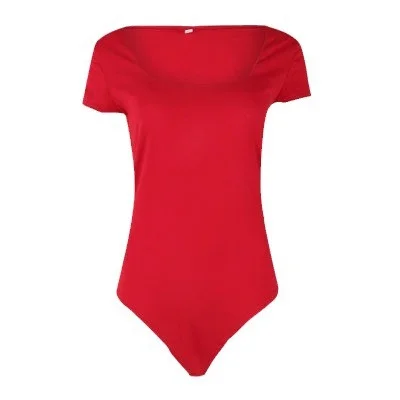 Uveng Uveng Fashion Square Collar Sexy Slim Base Bottom Solid Color Short Sleeve Onesie Top Female