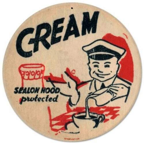 Cream Food- Round Shape Tin Signs/Wooden Signs - 30*30CM